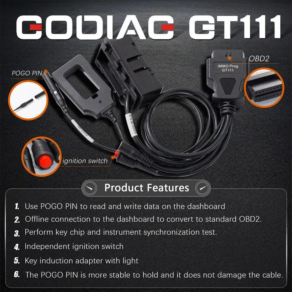 GODIAG GT111 for VW/Audi/Skoda/Seat CAN-Bus 3rd & 3.5th Generation Dashboard IMMO Key Matching Test Platform Cable