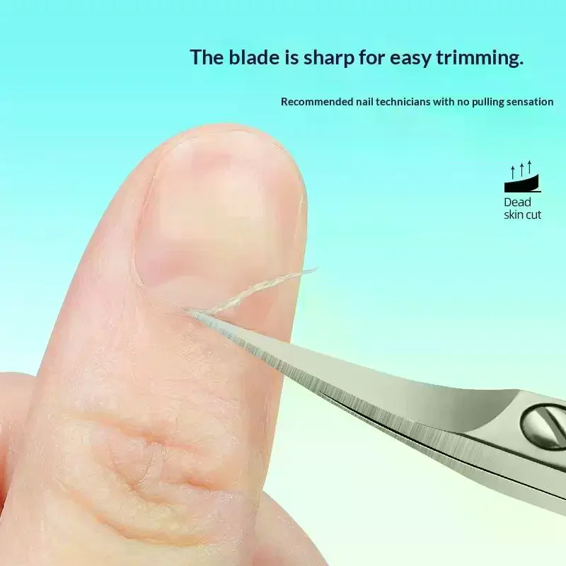 1 Pcs Extra Fine Curved Cuticle Scissors Nail Clipper Women Multi Purpose Manicure Tools Nail Cuticle Small Cutter Scissors
