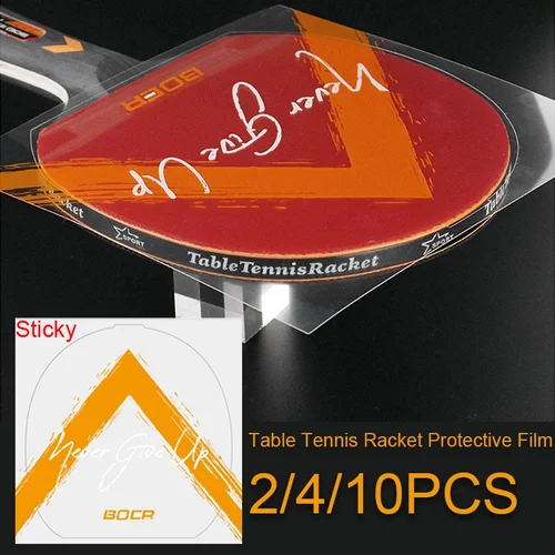 Película protectora para raqueta de tenis de mesa, cubierta protectora de goma transparente a prueba de polvo, accesorios, 2/4/10 Uds.