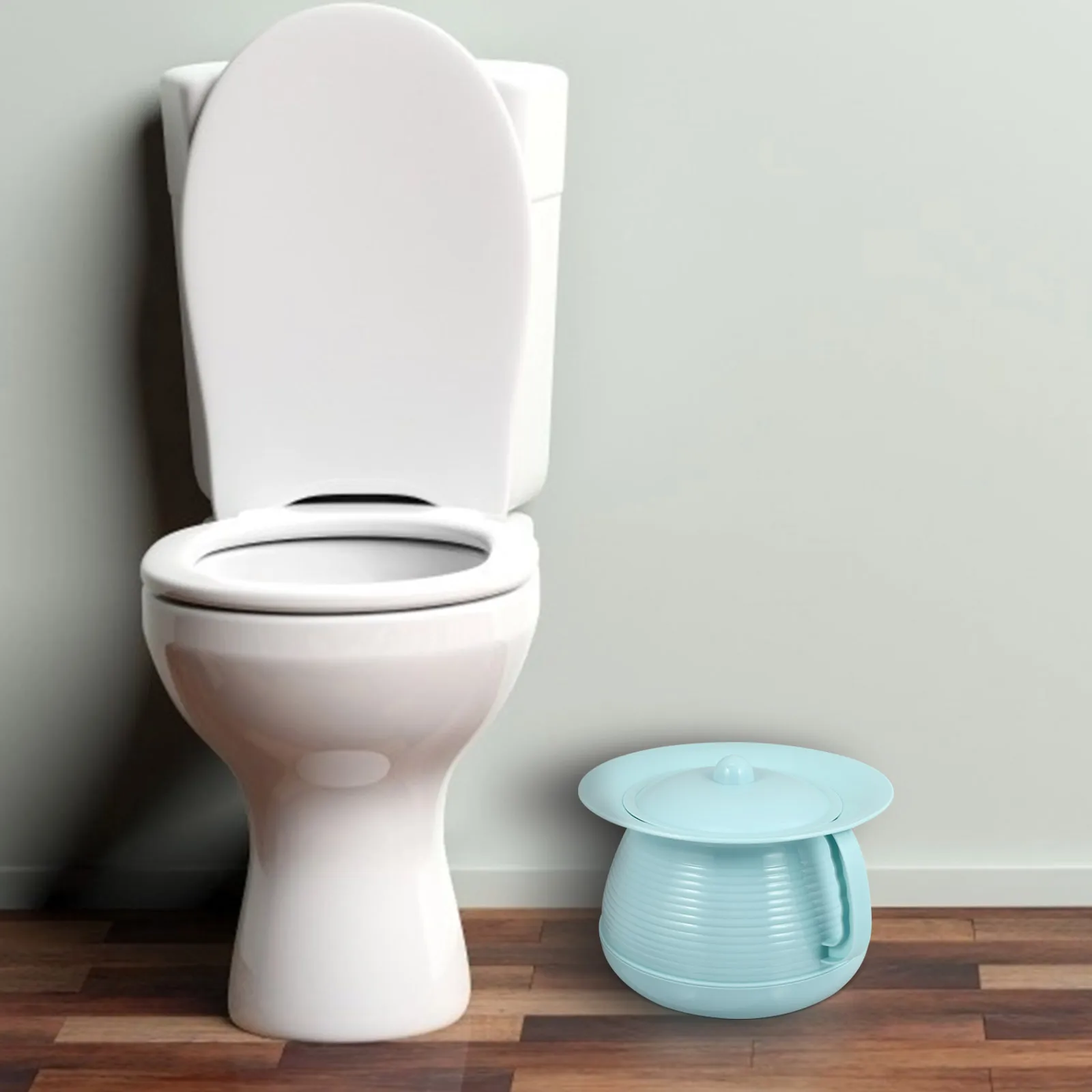 

1Pcs Portable PP Plastic Chamber Pot Household Spittoon Bedpan Night Urine Pot for Adults Children Easy Clean Stain Resistant