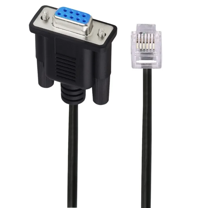 DB9 to RJ11 RJ12 6P6C LAN Network Serial Console Cable for Sevo Drive Leadshine Stepper Communication 6FT