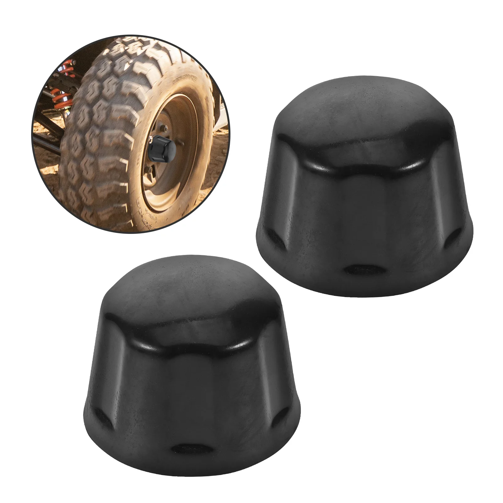 

10Pcs Rubber Tire Hub Caps Atv Accessories Easy Installation Protective Cover Rubber Tire Wheel Hub Caps