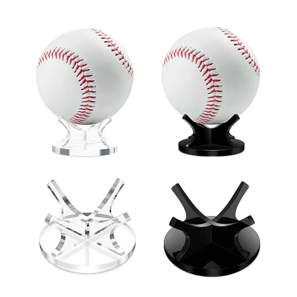 Acrylic Basketball Stand Display Transparent Small Balls Baseball Display Rack Clear Stable Stand Golf Balls Holder
