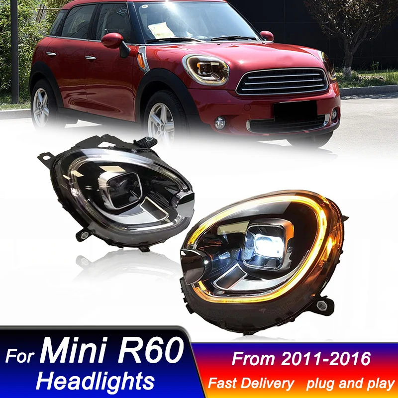 RHD LHD Car Headlights for BMW MINI R60 Countryman 11-16 upgrade new style LED DRL Dynamic Signal Head Lamp Headlamp Accembly