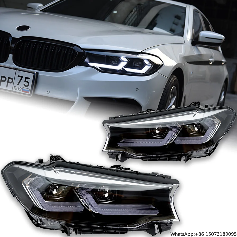 

Car Styling Head Lamp for G30 LED Headlight Projector Lens F90 G31 525i 530i 535i Signal Headlights Drl Automotive Accessory