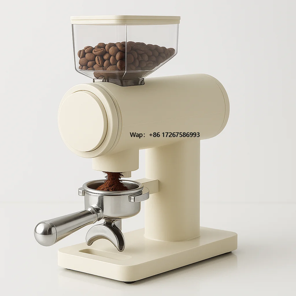 Professional Electric Coffee Grinder 64mm Espresso Burr Grinder Low Retention Plasma Anti-Static