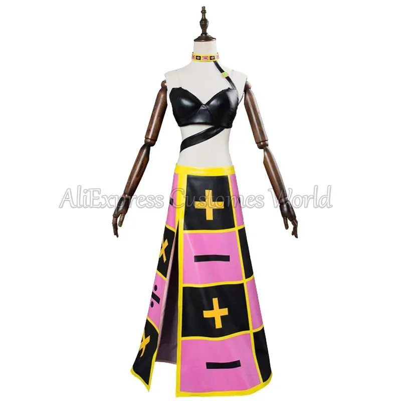 Anime Jo Jo Trish Una Cosplay Costume Bizarre Adventure Golden Wind Cosplay Bra Skirt Outfits Halloween Carnival Women Clothing