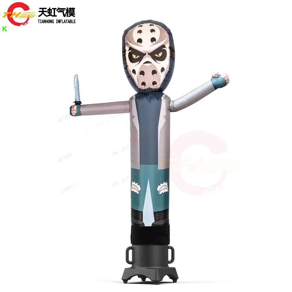 Fast Shipping 2m/3m High Halloween Inflatable Air Dancer Inflatable Dancing Tube Angry Scary Face Sky Air Dancer with Blower