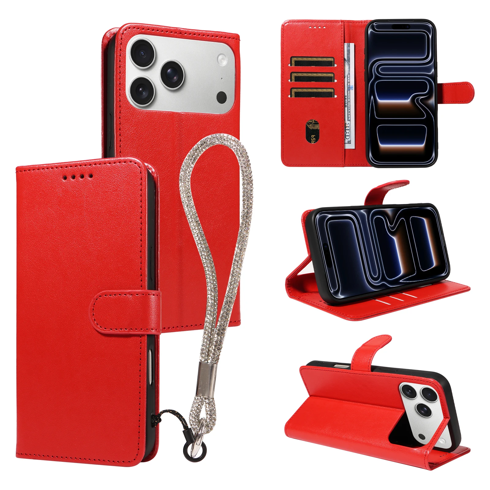 Leder-Handyhülle für Samsung Galaxy S25 S24 S23 S22 S21 S20 S10 S9 S8 S26 Ultra Plus FE Note 20 Schutzhülle im Brieftaschenstil
