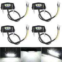 Auto Mini Rear Light Motorcycle LED Tail Rear Light Motorbike License Plate Light For Honda Kawasaki Yamaha Suzuki Pit Dirt Bike