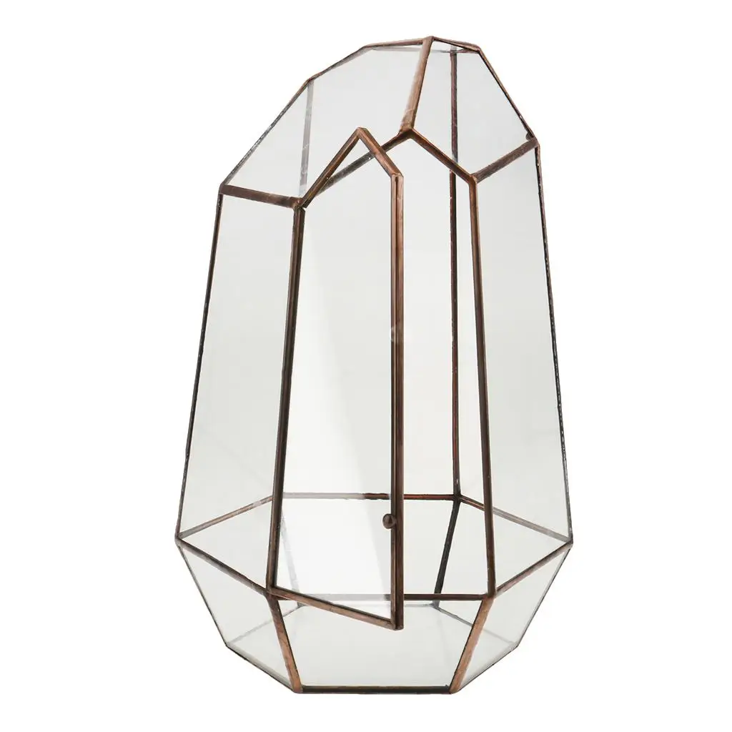 Glass Geometric Terrarium Box Tabletop Display Flower Pot Container Window Balcony Air Plant Planter DIY Display Box