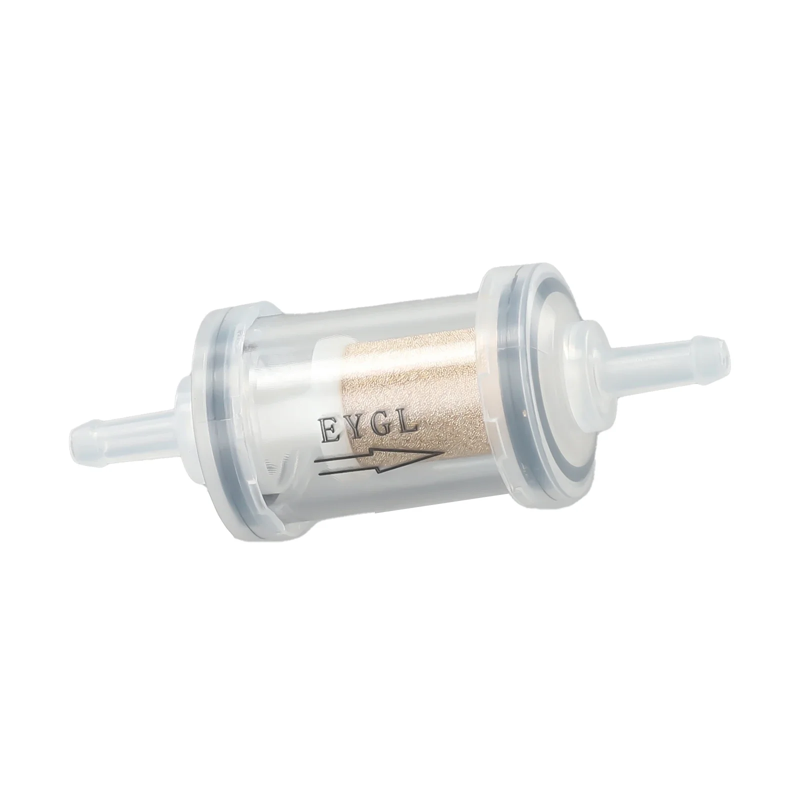 

Wide range of uses transparent fuel filter with copper filter element perfect for gas powered engines and motorcycles