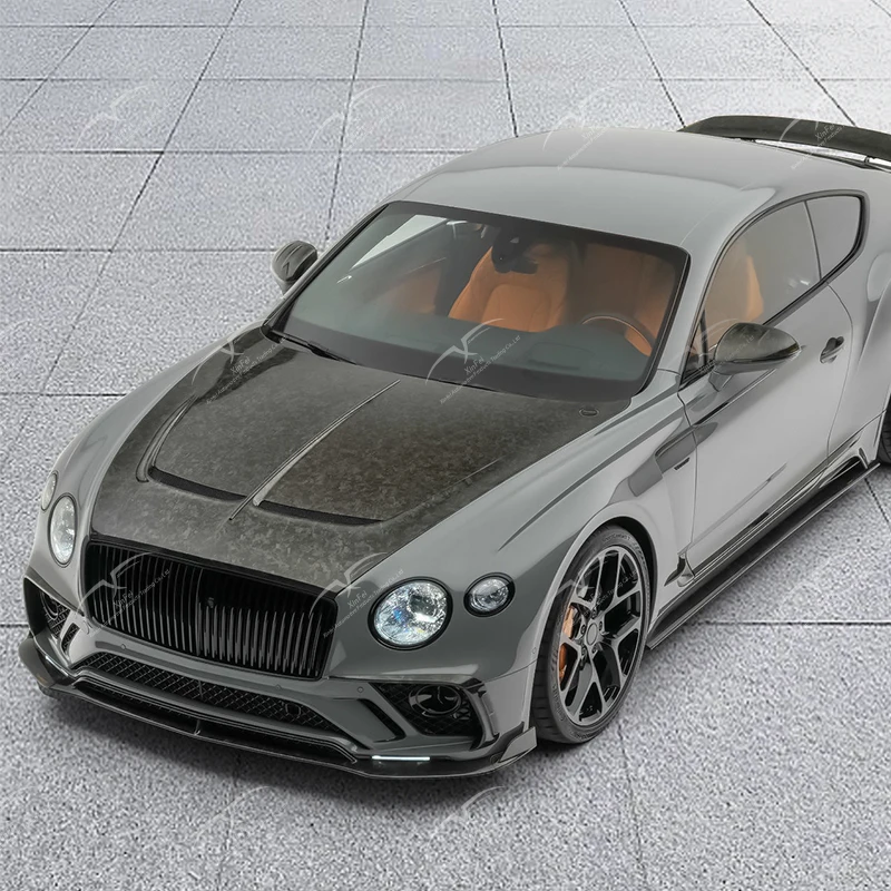 Car Modification MSY Style Carbon Fiber Front Bumper Grille Suitable for Bentley Continental GT GTC 2019-2023 Body Kit Upgrade 3
