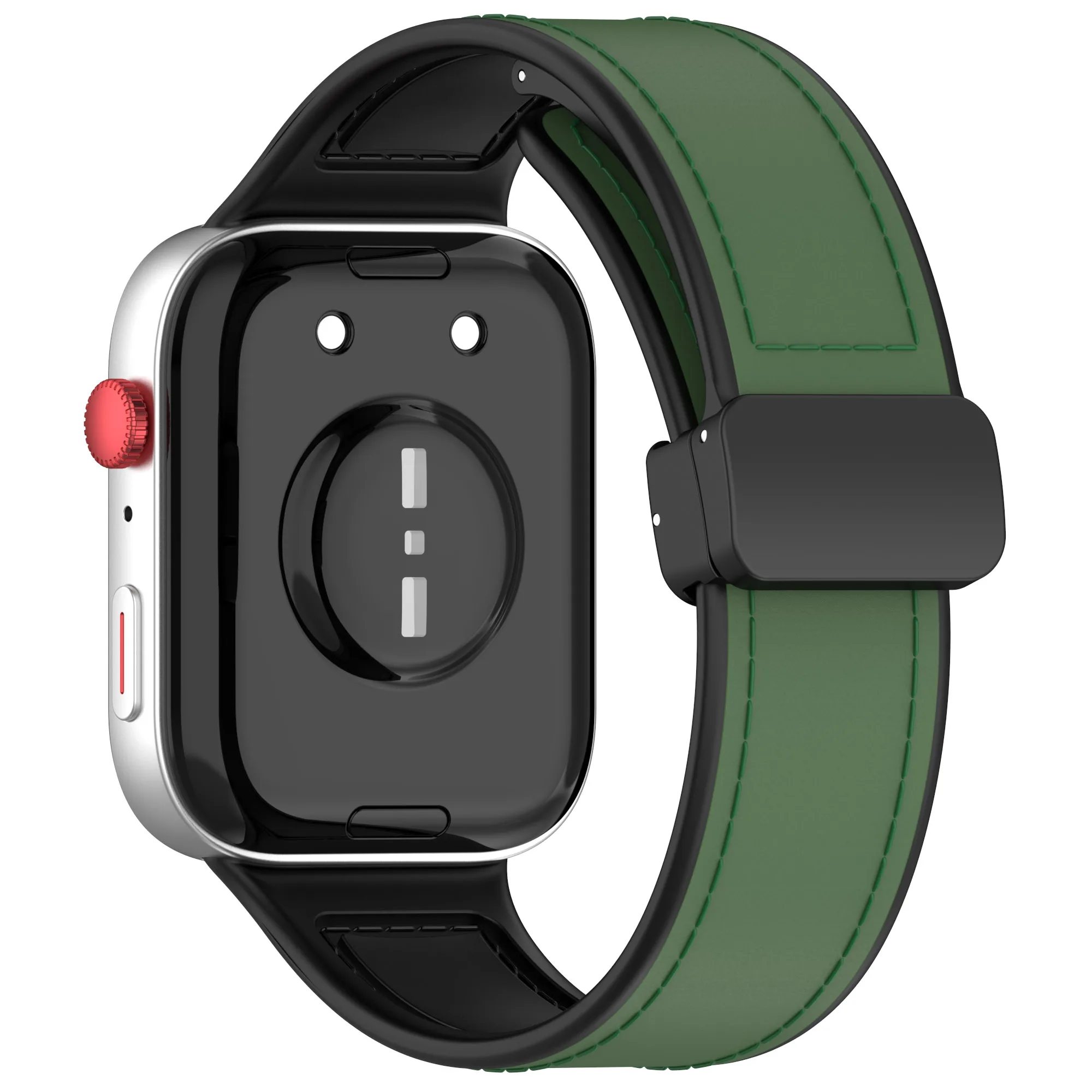 Correa de cuero con hebilla plegable magnética D para Huawei Watch Fit 3, correa para HUAWEI Fit3, pulsera deportiva