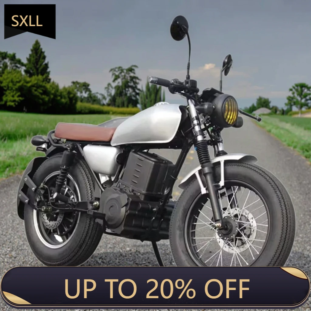 

SXLL 2000W-8000W retro electric off-road motorcycle fast safety adult 72v city riding voltage