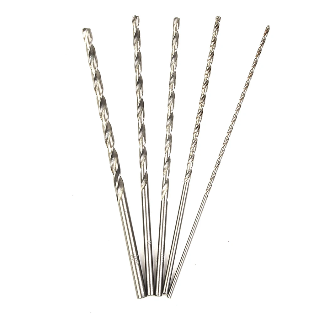 Versatile 5Pcs HSS Drill Bit Set High Speed Steel Suitable for Wood Aluminum Plastic Sizes 2mm 3mm 3 5mm 4mm 5mm