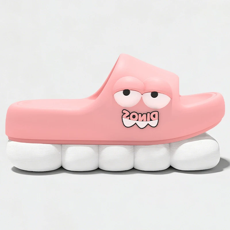 YNPO Cartoon EVA Platform Cloud Slippers Women 2026 Plus Size 45 Thick Bottom Home Slides Woman Anti Slip Summer Couple Slippers image 2