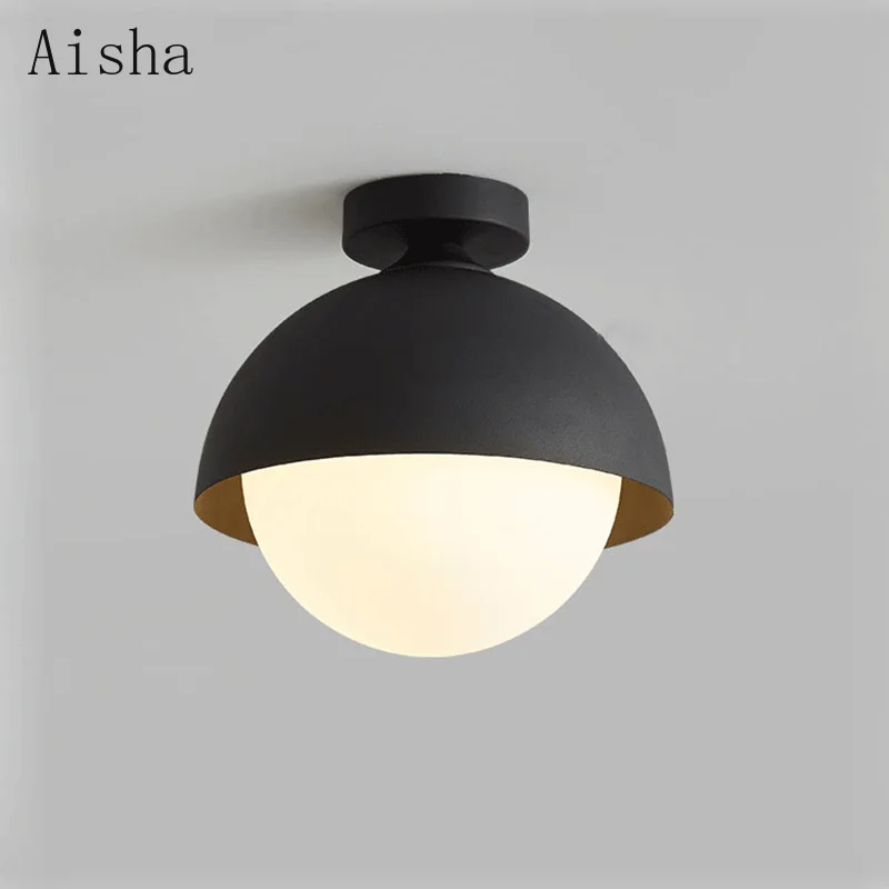 Home Room Decor Ceiling Lamp Bedroom Corridor Aisle Modern Ceiling Lamp LivingRoom Decoration Interior LED Semi-inset Lighting