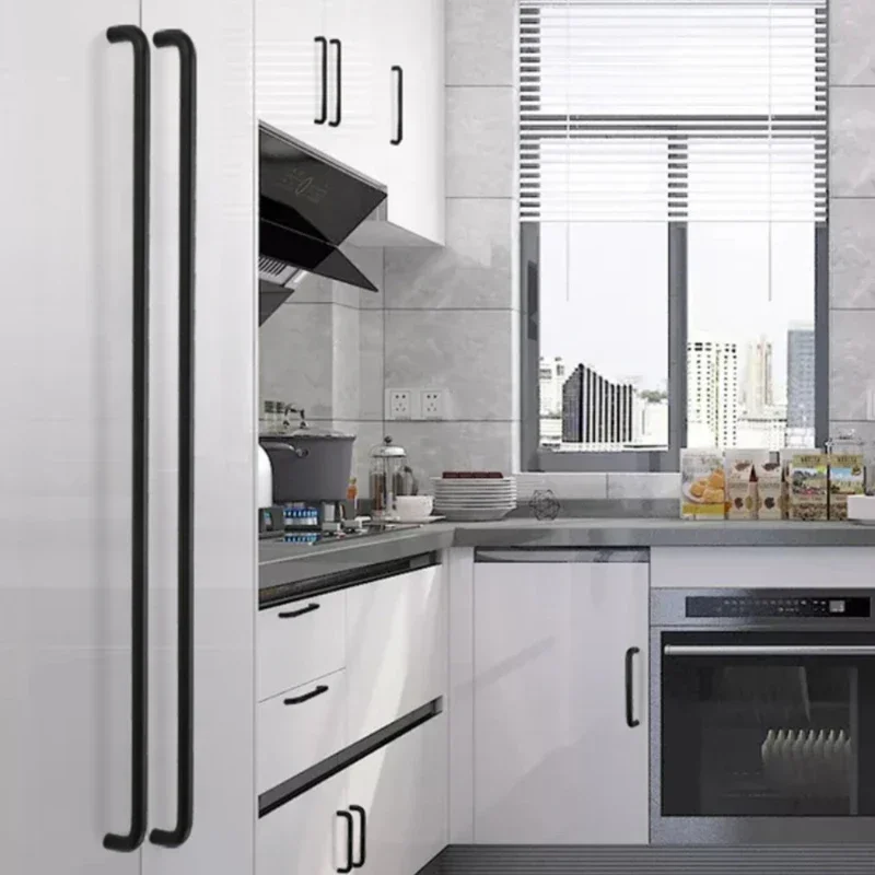 U-shaped 800mm Long Kitchen Cabinet Door Handles Furniture Handle European Storage Shoe Children\'s Room Cupboards Drawers Pulls