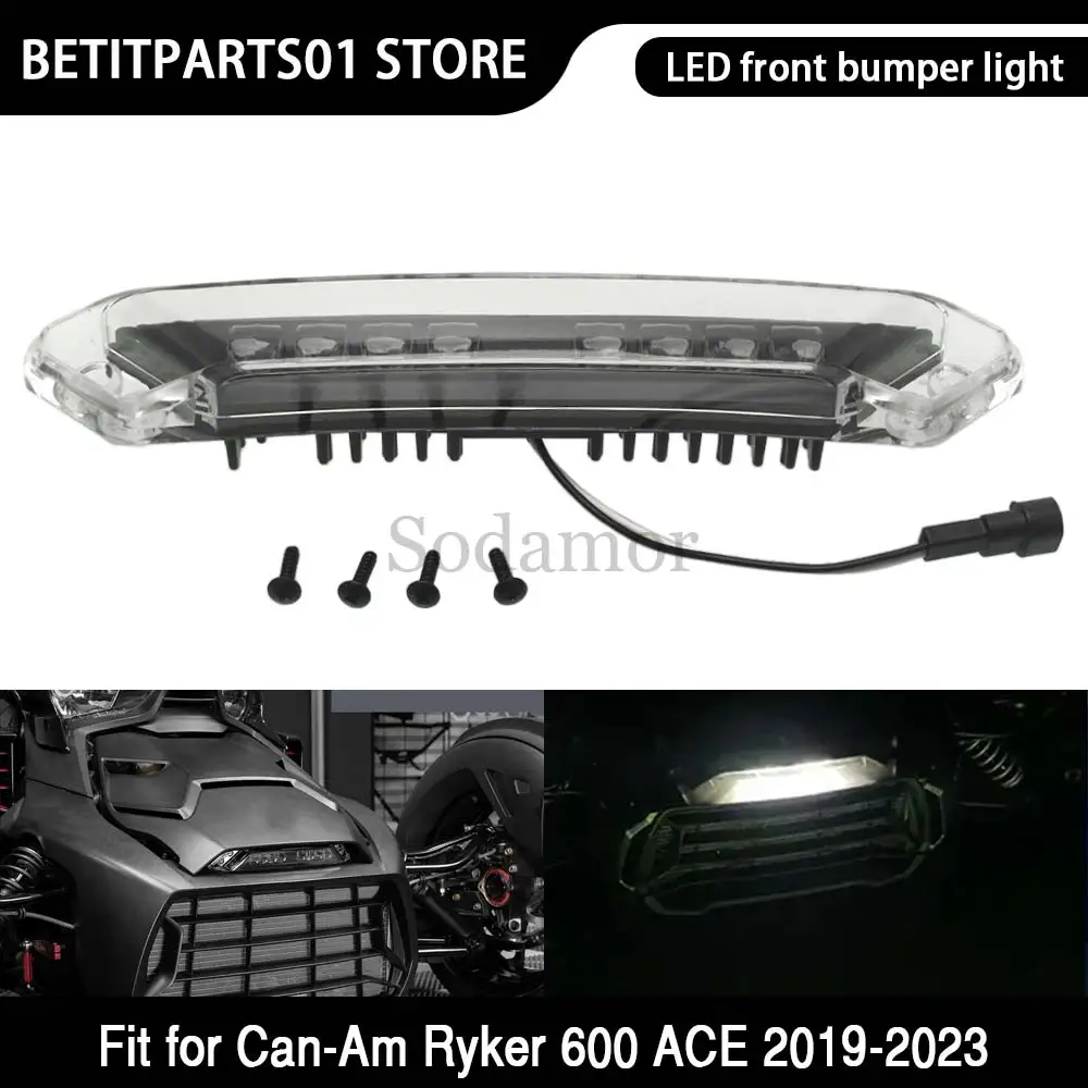 

1PC LED Daytime Running Light 12V DRL For Can-am Can am Ryker 600 900 2019 2020 2021 2022 2023 Front Bumper Auxiliary Light Bar
