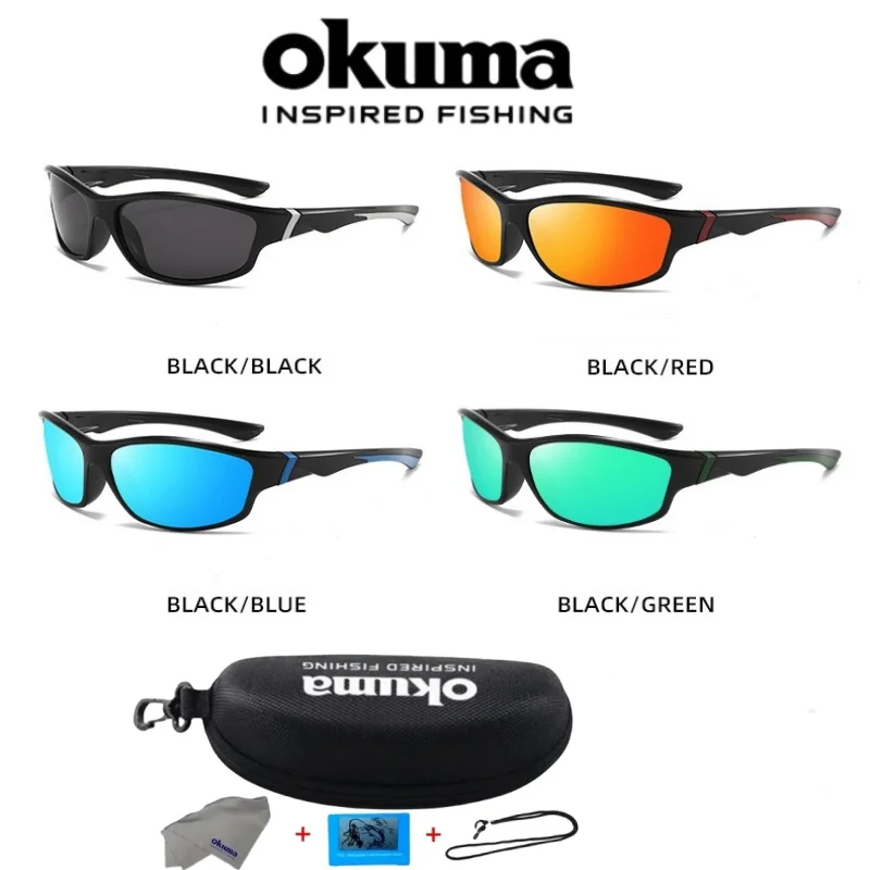 Okum Fashion Polarisierte Brille UV400, Anti-UV, Blendschutz, Starklichtfilter, geeignet für Radfahren, Autofahren, Angeln, etc. – Detail 2
