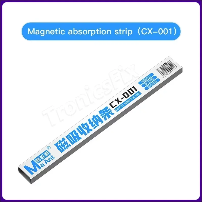 MaAnt CX-001 Magnetic Absorption Strip for Tweezer Screwdriver Storage and Suck Keep Desktop Clean Magnet Bar Collector tool set