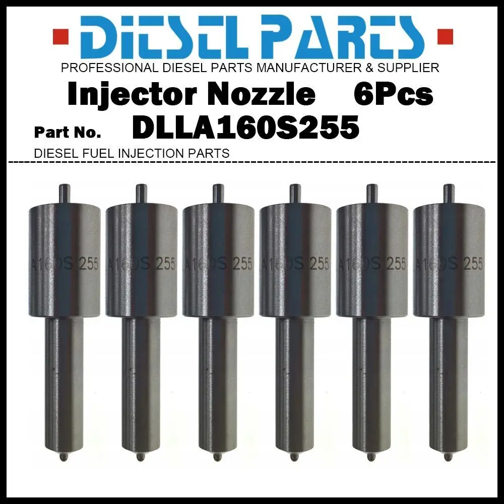 

6Pcs Fuel Injector Nozzle 0433271079 DLLA160S255 247290100 for SAME Lamborghini