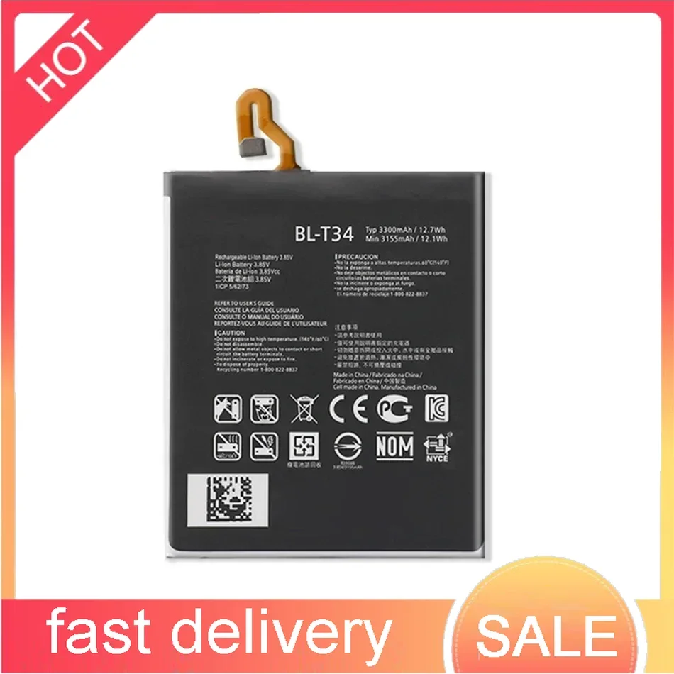 BL-T34 Mobile Phone Battery For LG V30,  V30+,  V30 Plus,  V30plus,  V30A, H930, H932, LS998, BLT34 , 3300mAh + Free tools