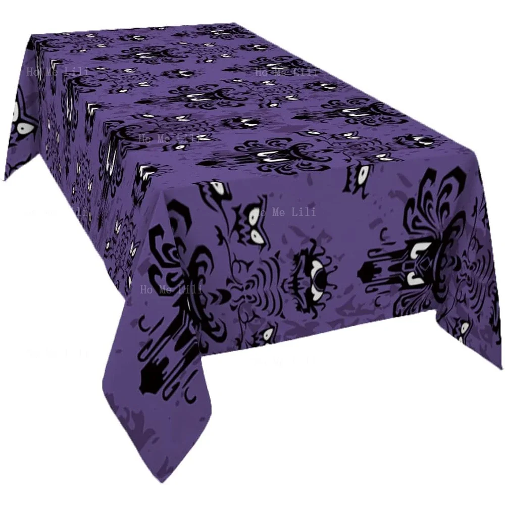 Halloween Haunted Mansion Tablecloth Table Decorations Table Cover For Indoor And Outdoor