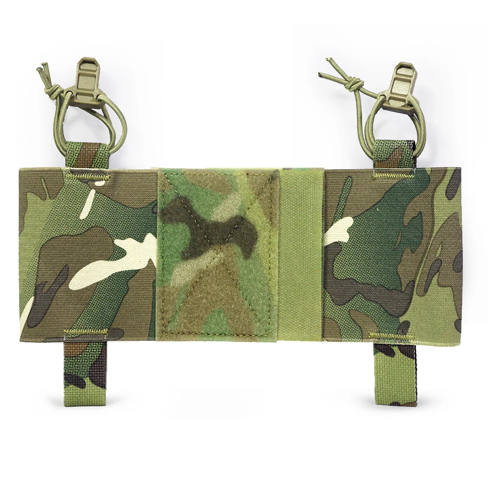 

Cummerbund Side 5.56 Mag Holder Radio Pouch with Hook and Loop Tactical Magazine Expander Wing Holster for Chest Rig Vest 2 pcs
