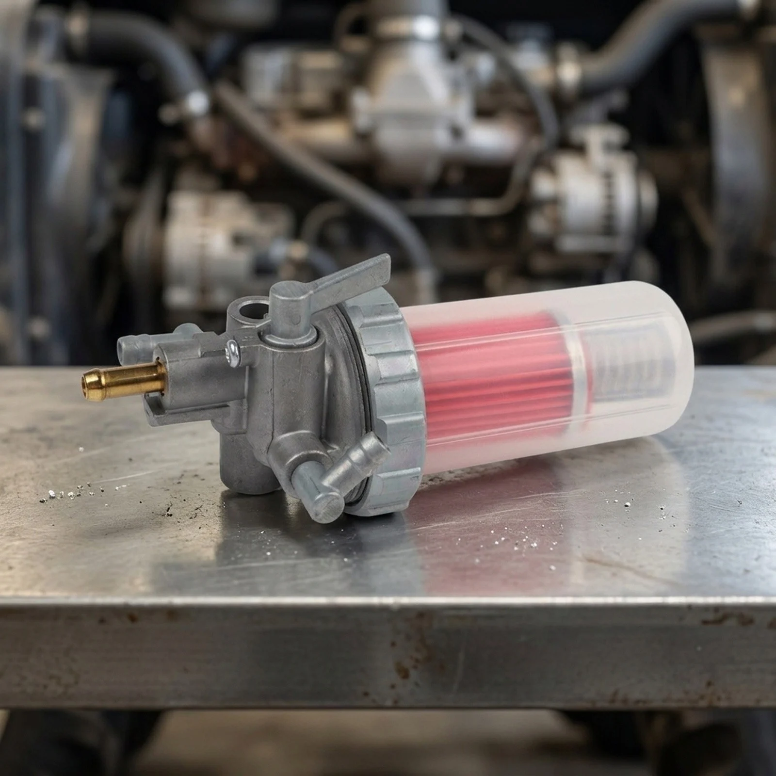 Fuel Filter For Tractors Glass Fiber Filter AM876411 Filter Compatible With 3TNE74 Filtration Accuracy 10 Microns
