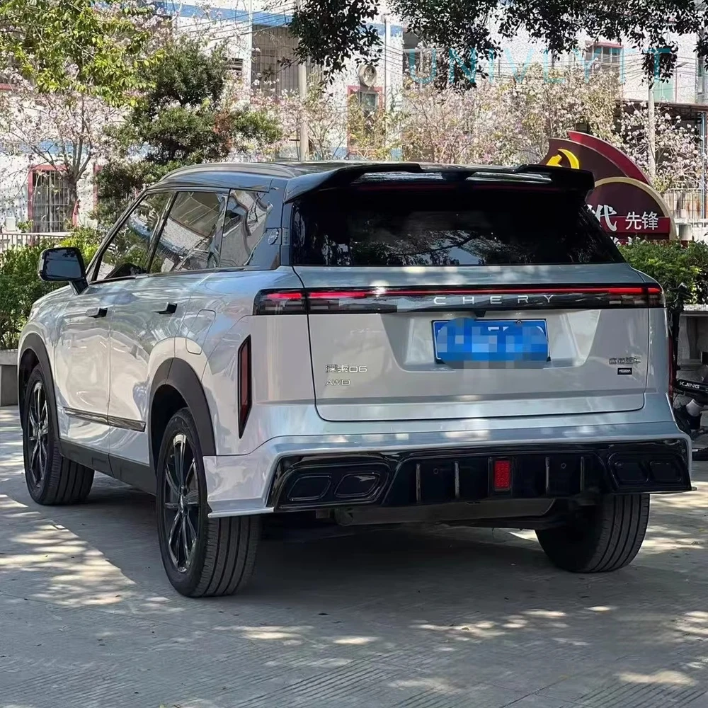 2023 2024 2025 2026 자이쿠 J7 리어 스포일러 유니버셜 핏 모든 가솔린 및 PHEV 차량용 글로스 블랙 무타공 설치 바디 키트 썸네일 3
