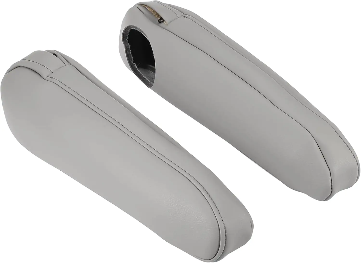 

1 Pair Car Front Seat Armrest Cover Kit Fit Toyota Sienna 2011-2017 Microfiber Leather Gray