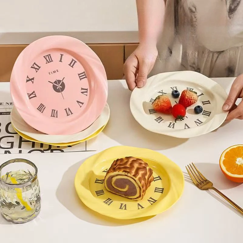 

Plastic Dining Plate Household Pasta Dish Dim Sum Coffee Shop Dessert Shop Cake Dish