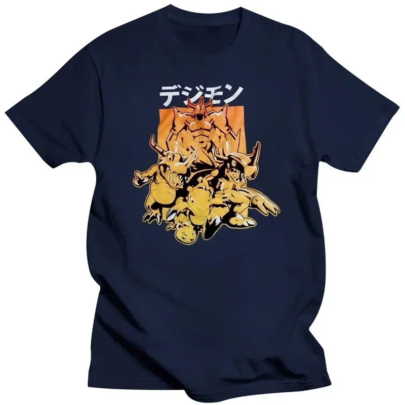 Men t shirt Fashion Summer Printed DIGIMON AGUMON DIGIVOLUTION KANA t-shirt novelty pro choice  men clothing  harajuku oversized