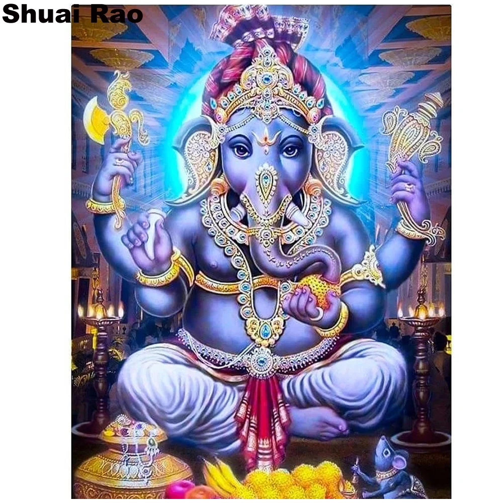 Full,Square,round,Buddha 5d diy,Diamond painting,picture of rhinestone ganesha paintings,mosaic full embroidery,Home decoration