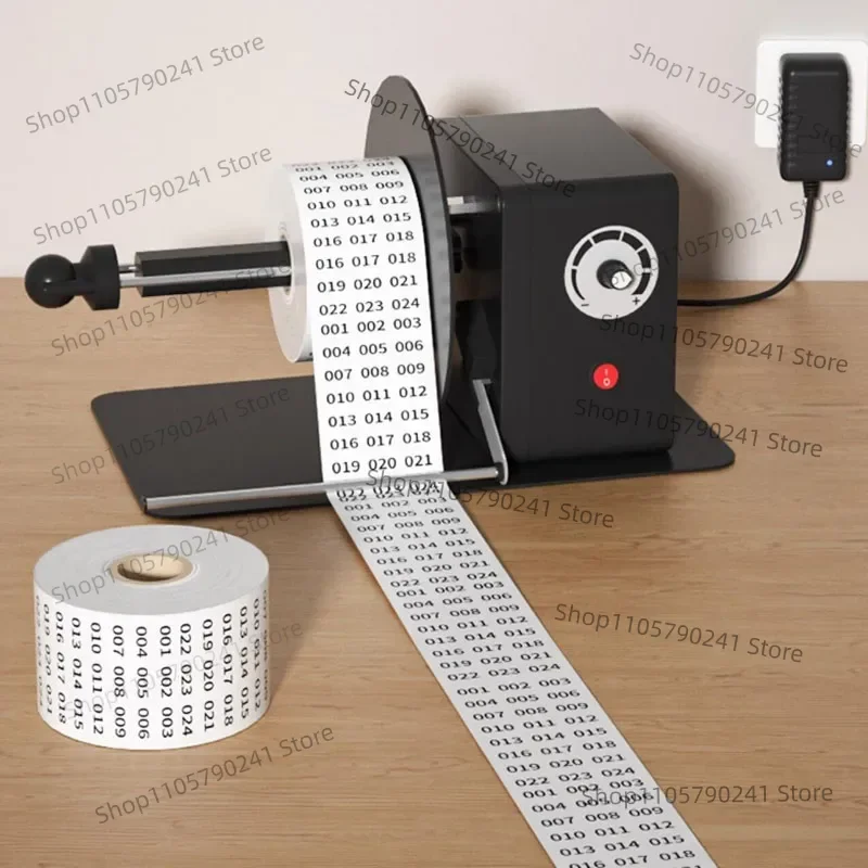 Mini Label Rewinder Desktop Small Winding Machine Electrical Tag Roll Rewinder