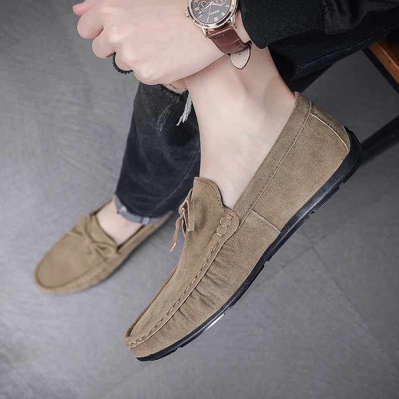 2023 Sneakers for Men Summer New Fashion Lazy High Quality Driving Shoes Comfortable Loafers Soft Sole Casual Shoes for Men