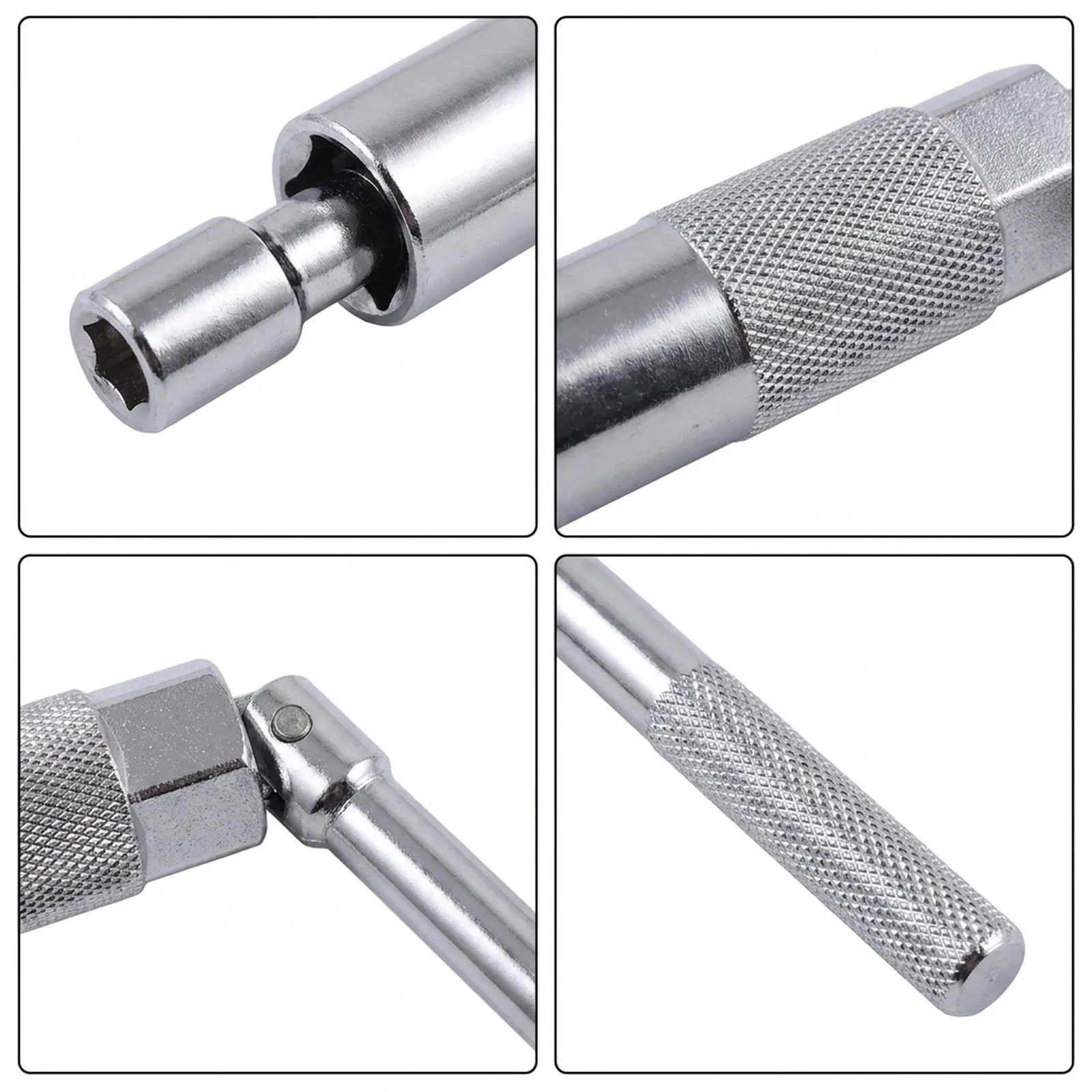 17mm Shock Absorber Socket Tool with 6mm x 8mm Internal Slot and 342mm Overall Length for Automotive Technicians