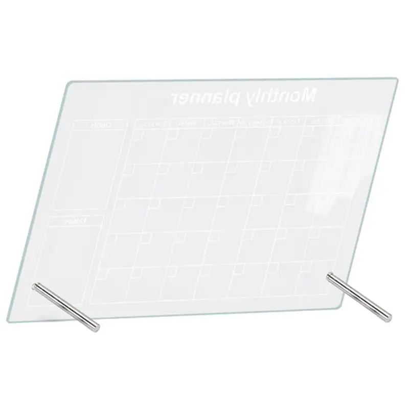 Message Board Do List Board for Desk Tabletop Dry Erase Board Transparent Memo Board Planning Board 2024 New