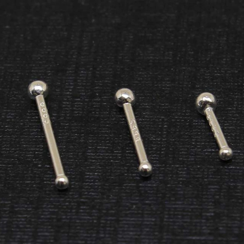 4 Pcs Ear Studs for Women Ear Piercing Silver Sticks Simple Anti-Blocking Ear Acupuncture Ear Sticks Sleep Earrings