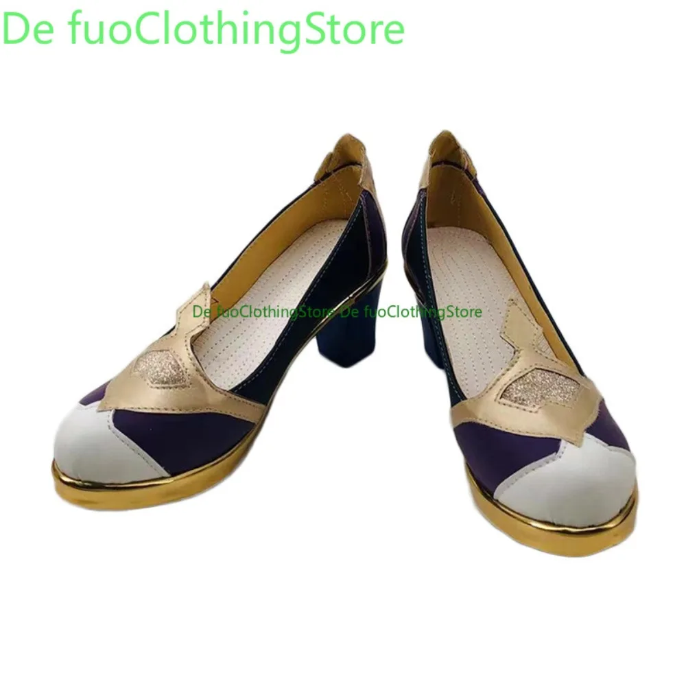 DefuoClothing Genshin Impact Yelan أحذية كوسبلاي أحذية مؤتمرات أنيمي لعبة الرسوم المتحركة أحذية وأحذية لعب الأدوار لحفلات الهالوين