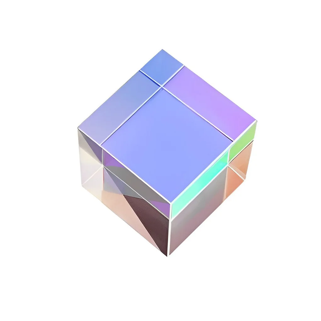 Prisms Mirror Colorful Cube Desktop Decor Interesting Funny Science Learning