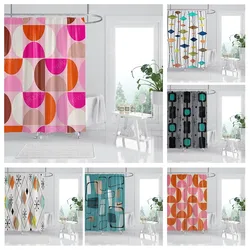 Waterproof fabric shower curtains Bathroom curtain accessories 180x200 Bath curtain for shower 240*236 nordic boho decoration