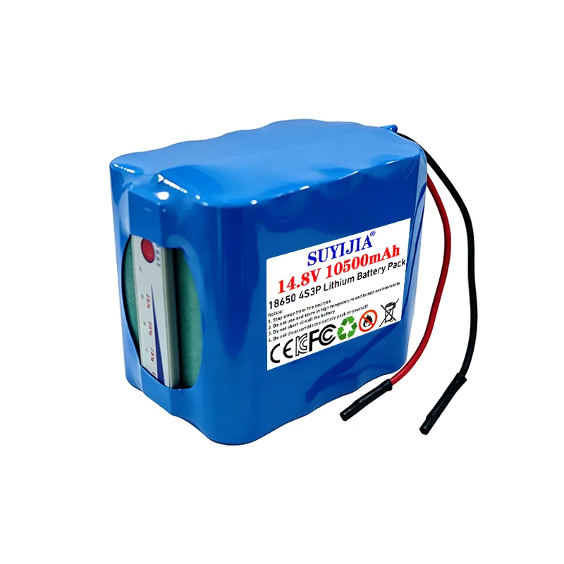 2026 NEW 4S3P 14.8V 10500mAh 18650 rechargeable lithium battery pack 14.4V 10.5Ah with built-in intelligent BMS
