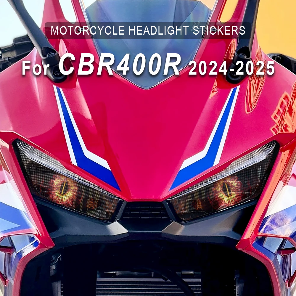 

Cool Motorcycle Head Light Stickers For Honda CBR 400 R CBR400 400R CBR400R 2024 2025 Motorbike Headlamp Guard Decal Accessories