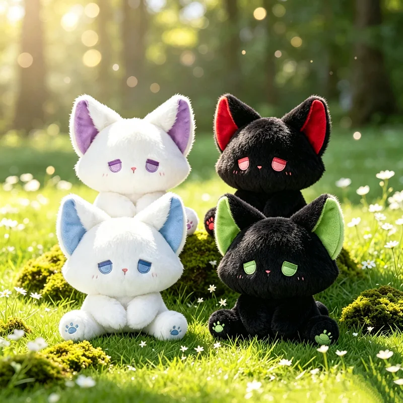 15cm Hot Sale Soft Fox Animal Plush Doll Cute Emo Cat Plush Toy Stuffed Lovely Kawaii Customized Plush Toys Kids Birthyday Gifts