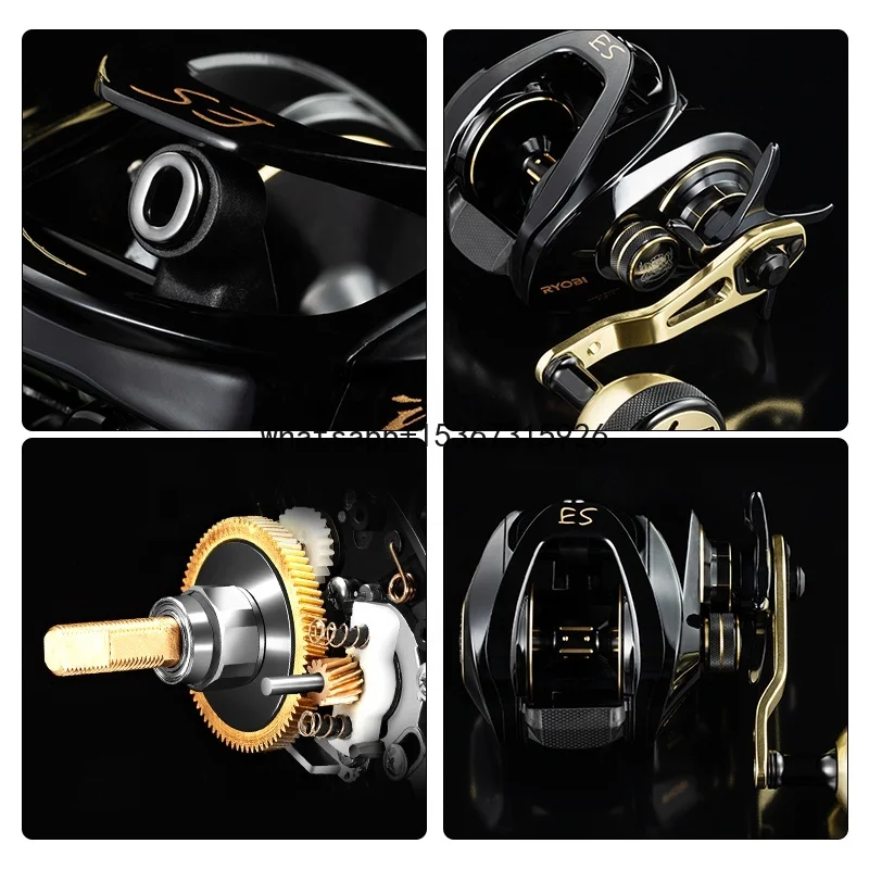 ES 9+1BB 10KG Max Drag Reel Ryobi Smirf 7.2 Gear Ratio High Speed Ryobi Fishing Reel Line Roller Fake Bait 7.2:1 JP