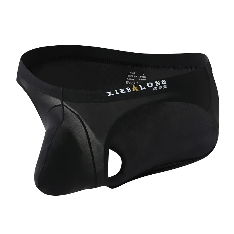 Slip intimo da uomo sexy Ultra-sottile elastico confortevole Gay Vita bassa U Custodia convessa Mutande Morbido bikini ad asciugatura rapida e sensazione di freschezza