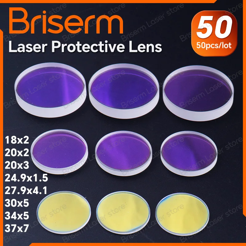 

Защитные окна для лазеров 24.9x1.5, 27.9x4.1, 37x7, 34x5, защитные линзы для волоконных лазеров Raytools, Precitec, Boci, оптические линзы для лазеров